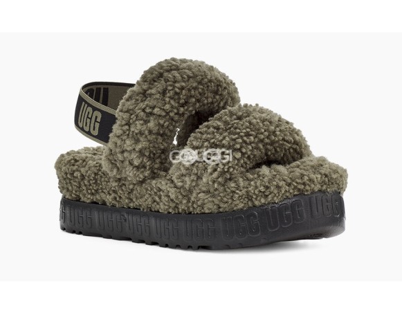 Женские сандалии Oh Fluffita Slide Burnt Olive