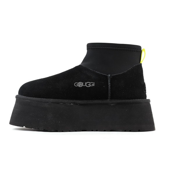 Женские мини угги на платформе Ugg Classic Mini Dipper Black