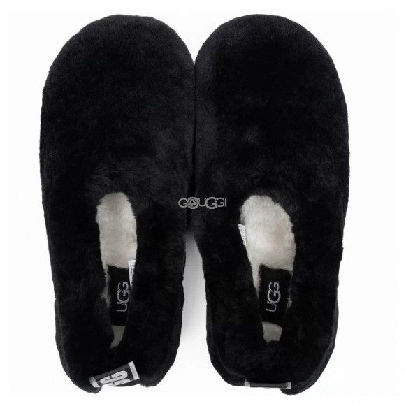 Женские слипоны Ugg Hailey Fluff Slippers Black